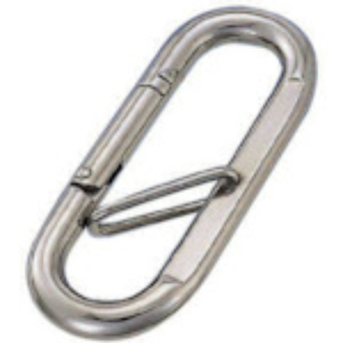 水本 ステンレス プチカラビナ(ハズレ止め付) 線径5mm長さ57mm(Tcode:8492191)