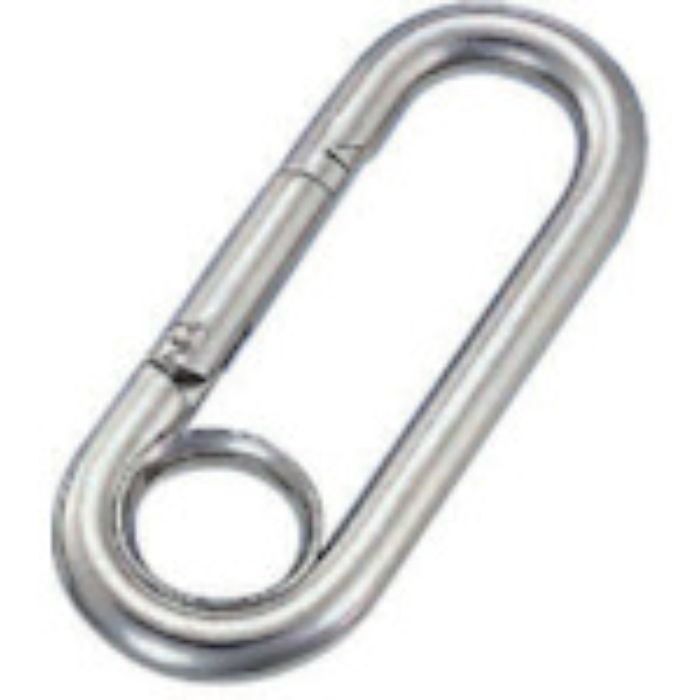 水本 リングキャッチ ステンレス プチカラビナ(リング付) 線径5mm 長さ56mm(Tcode:8492195)