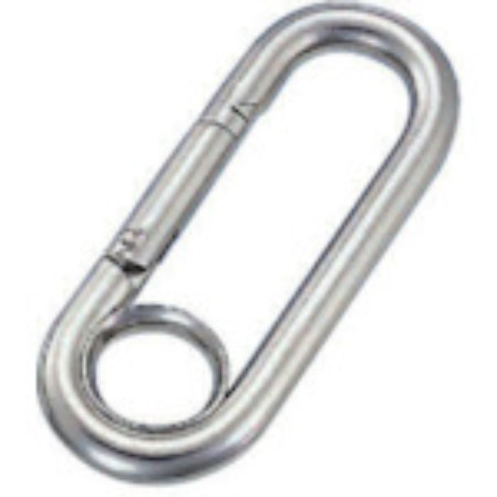 水本 リングキャッチ ステンレス プチカラビナ(リング付) 線径8mm 長さ74mm(Tcode:8492197)