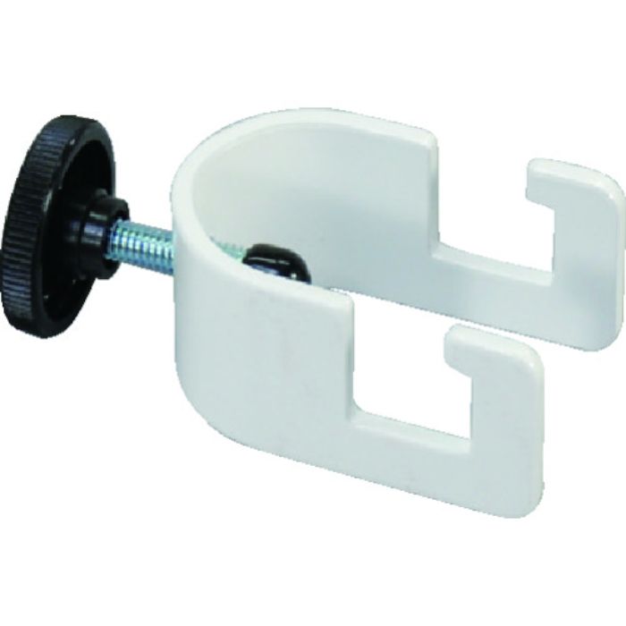 光 メッシュパネル用ポール取付金具 白(Tcode:1132787)