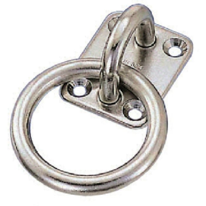 水本 アイボルト ステンレス 丸カンプレート 丸カン内径30mm 30mm×34mm 使用荷重:0.15kN(Tcode:8492206)