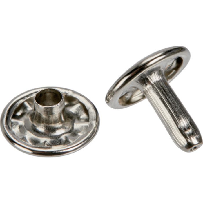 TRUSCO 特大カシメ スチール ニッケルメッキ 13mm 20組入 (ブリスターパック入)(Tcode:3630600)