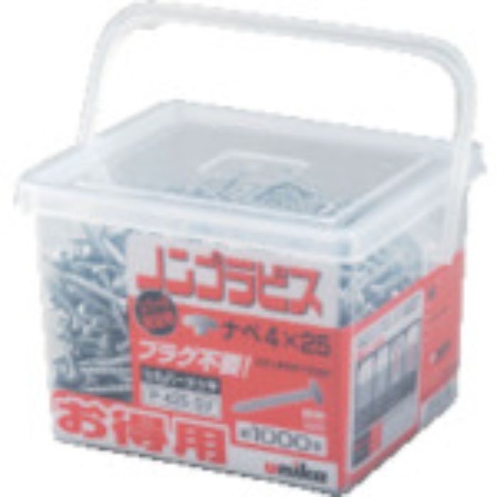 UNIKA プラグレスアンカー ノンプラビス 得用パック シルバー 座付ナベ頭 Bドリルナシ PW-432-SV (650本)(Tcode:8356910)