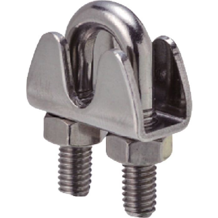 水本 ステンレス プレスワイヤークリップ 適合ロープ径6 ねじ径M-6(Tcode:8492235)