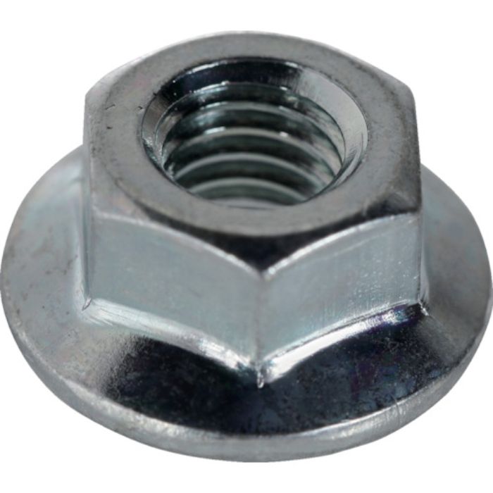 TRUSCO フランジナットセレート付 三価白 M3(5.5×8) 1000個入 ヘキサゴンパック(Tcode:2630944)