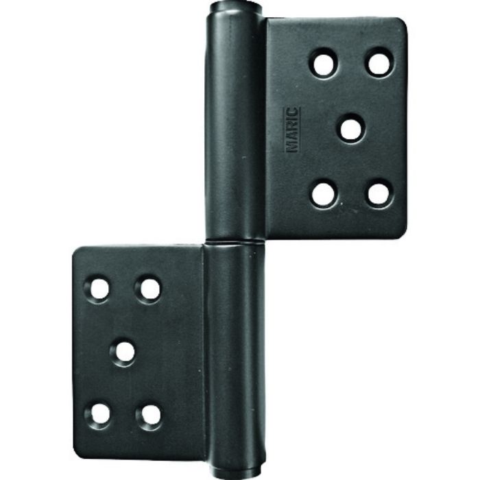 MK KJ旗丁番 127ミリ マットブラック ビス付(Tcode:1953117)