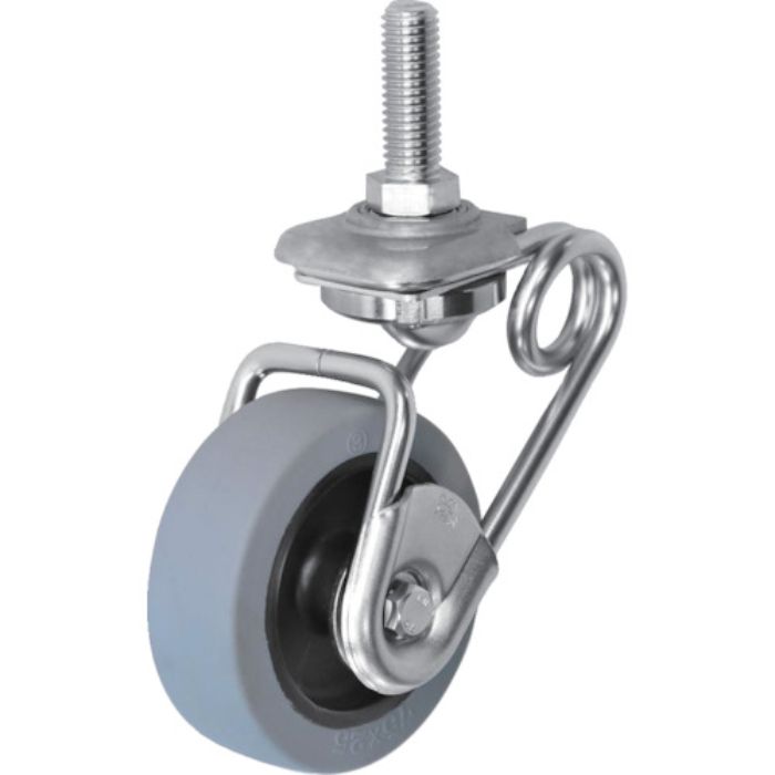 シシク 緩衝キャスター5 自在 ネジ込み 75径 ウレタン車(Tcode:4414071)