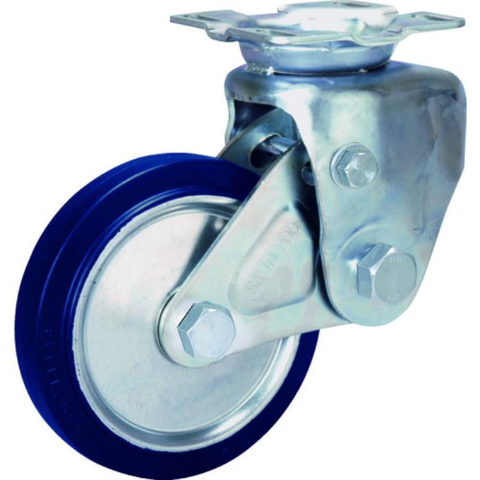 シシク 緩衝キャスター 固定 200径 スーパーソリッド車輪(Tcode:3535312)