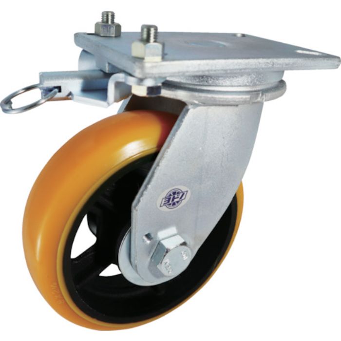 ヨドノ 重量用高硬度ウレタン自在車250φ旋回ロック付(Tcode:8353155)