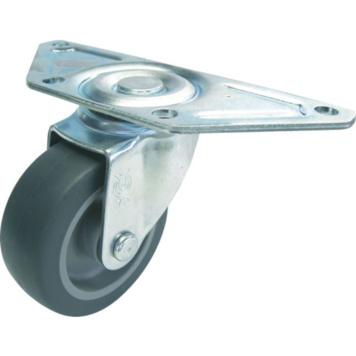 ユーエイ プレート式 自在 キャスター エラストマー 車輪径75mm  Sタイプ SGC型 取付寸法139×55×42(Tcode:4127226)