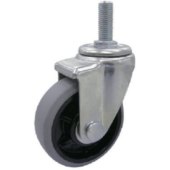 ユーエイ ねじ込み式 自在 キャスター ウレタン 車輪径100mm  Jタイプ SJT型 ネジ寸法M16×40ピッチ2(Tcode:8093073)