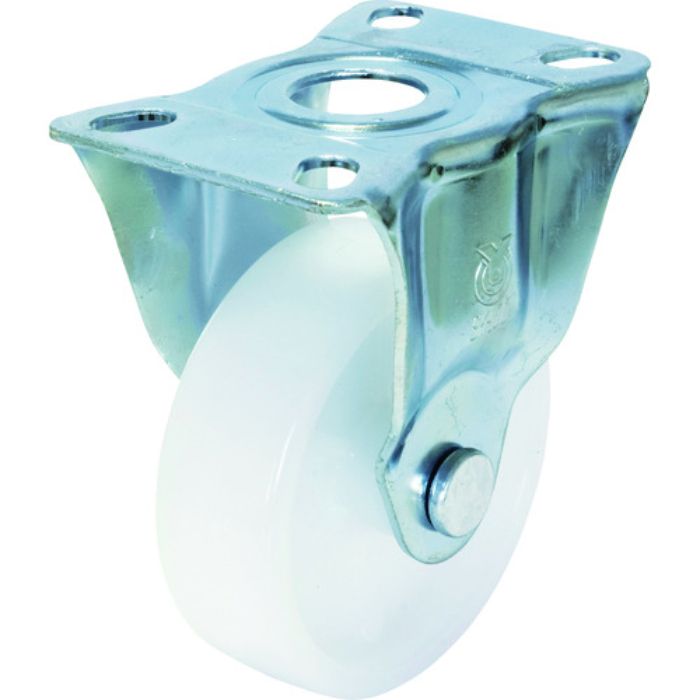 ユーエイ プレート式 固定 キャスター ナイロン 車輪径100mm  Jタイプ SK型 取付寸法90×50(80×45)(Tcode:3797180)