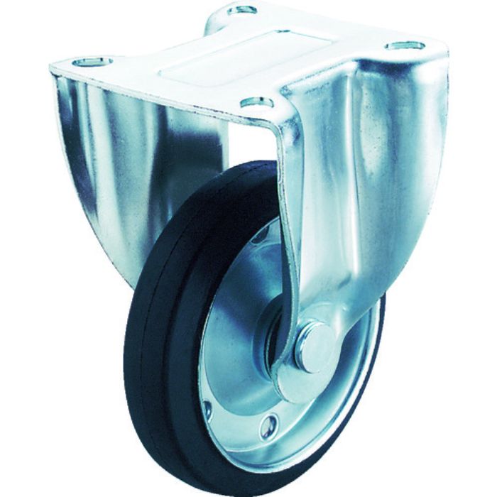 ユーエイ プレート式 固定 キャスター ゴム 車輪径100mm  Jタイプ SK型 取付寸法90×50(80×45)(Tcode:3797198)