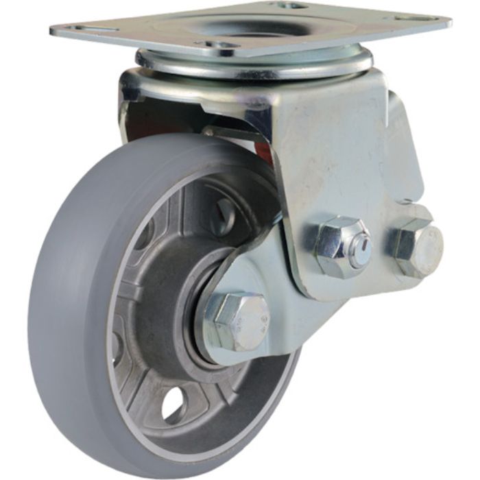 ユーエイ プレート式 自在 クッションキャスター アルティメットウレタン 車輪径200mm  SKYタイプ SKY-2S型 取付寸法120×120(105×105)(Tcode:4041378)