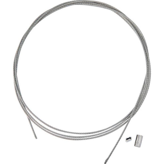 TRUSCO ステンレスワイヤカットロープ+スリーブ付 2.0パイΦ×5000mm(ステンレススリーブ2個付 )(Tcode:3645742)