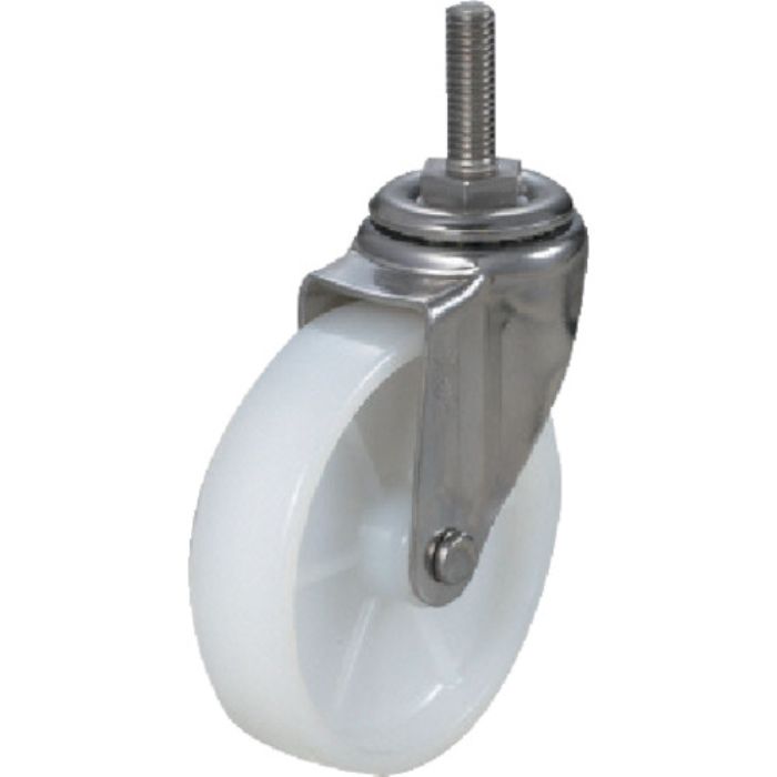 ユーエイ ねじ込み式 自在 キャスター ナイロン 車輪径100mm  Sタイプ ST型 ネジ寸法M12×35ピッチ1.75(Tcode:8093023)