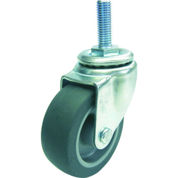ユーエイ ねじ込み式 自在 キャスター エラストマー 車輪径65mm  Sタイプ ST型 ネジ寸法M12×35ピッチ1.75(Tcode:4127315)