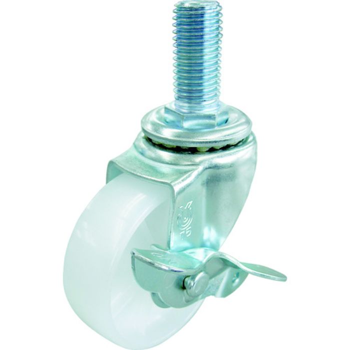 ユーエイ ねじ込み式 自在 キャスター ナイロン 車輪径75mm ストッパー付き Sタイプ ST-S型 ネジ寸法W3/4×40山数10(Tcode:4405382)