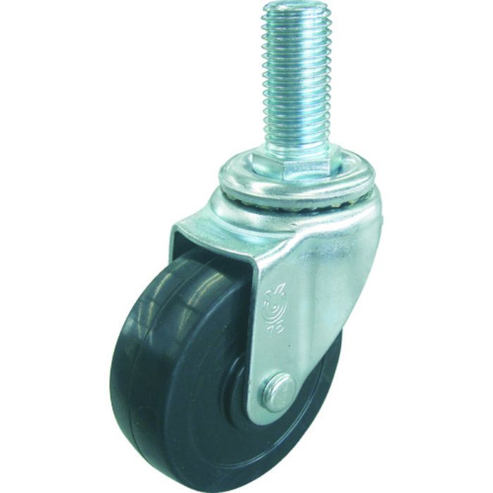 ユーエイ ねじ込み式 自在 キャスター ゴム 車輪径75mm  Sタイプ ST型 ネジ寸法W3/4×40山数10(Tcode:4405412)