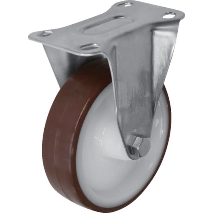 シシク ステンレスキャスター 固定ウレタン車輪付(Tcode:3535461)