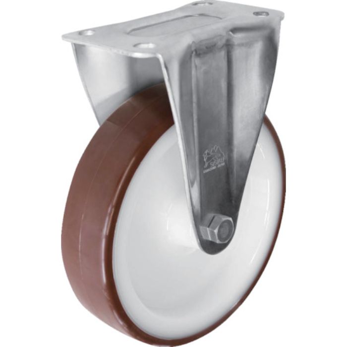 シシク ステンレスキャスター ウレタン車輪付固定(Tcode:3535487)