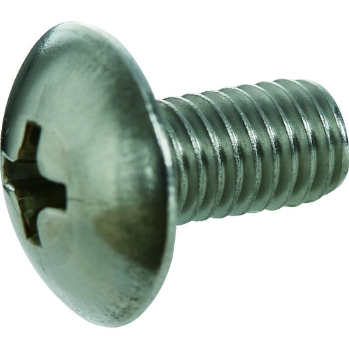 TRUSCO シールアップ[[R上]]スクリュー トラス型 SUSXM7 全ネジ M4X10 ニトリルゴムパッキン付 5本入 (ステンレス防水ねじ)(Tcode:2074453)