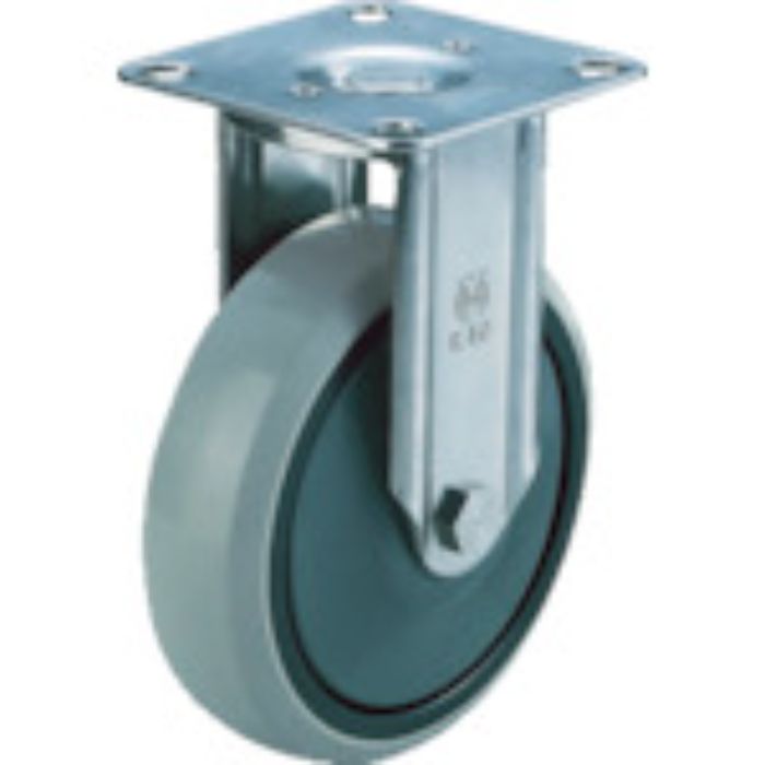 ユーエイ プレート式 固定 ステンレスキャスター ウレタン 車輪径200mm  Jタイプ SUS-K型 取付寸法112×63(Tcode:4405595)