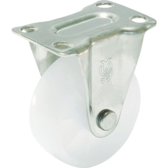 ユーエイ プレート式 固定 ステンレスキャスター ナイロン 車輪径50mm  Sタイプ SUS-SR型 取付寸法55×28(Tcode:3797929)