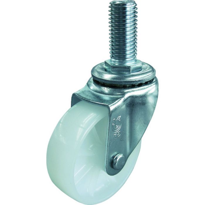 ユーエイ ねじ込み式 自在 ステンレスキャスター ナイロン 車輪径75mm  Sタイプ SUS-ST型 ネジ寸法W3/4×40山数10(Tcode:4405820)