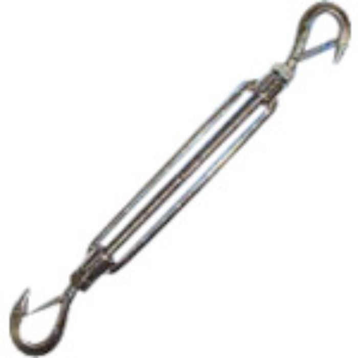 水本 ステンレス 枠式ターンバックル外れ止め付(フック&フック) 捻子径2分5厘(Tcode:8492945)