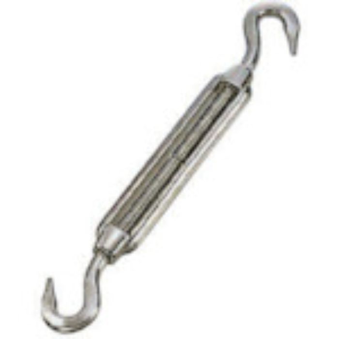 水本 ステンレス 枠式ターンバックル(フック&フック) 捻子径3分 使用荷重1.57kN(Tcode:8492953)