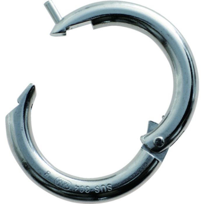 TRUSCO リング ステンレス ピン止めチェーンキャッチ 線径8mm 内径35mm(Tcode:2081040)