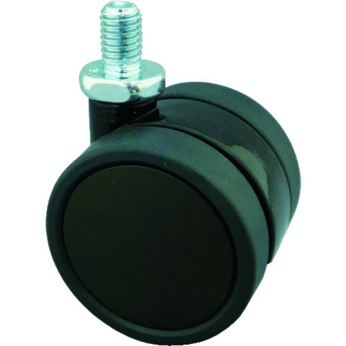 TRUSCO ねじ込み双輪キャスター エラストマ-車輪 自在 Φ60 M10(Tcode:2068675)
