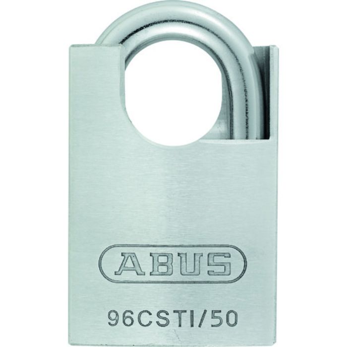 ABUS シャックルガード付シリンダー南京錠 TITALIUM 96CSTI/50(Tcode:2013511)