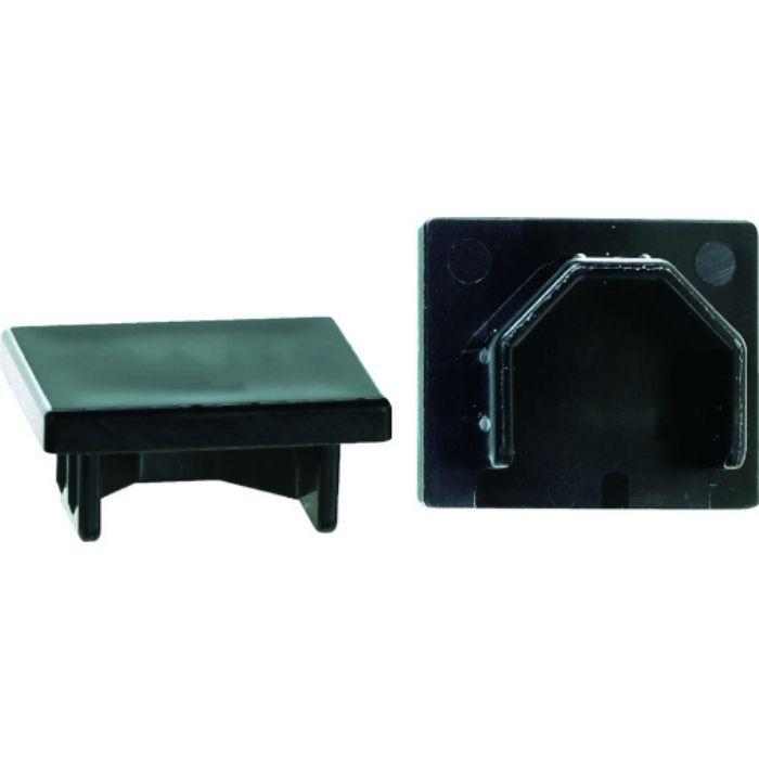 TRUSCO ピクチャーレール用 エンドキャップ 2個入 ブラック(Tcode:2065727)