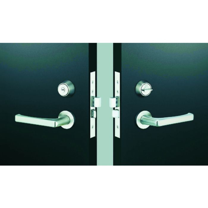 MIWA レバーハンドル錠 LA50-1 シリンダーU9バックセット64mmケース深さ82mm扉厚33〜42mm(Tcode:4497431)