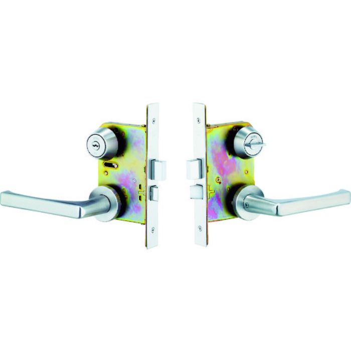 MIWA 木製ドア用レバーハンドル錠 WLA50-1 シリンダーU9バックセット51mmケース深さ72mm扉厚33〜42mm(Tcode:4497635)