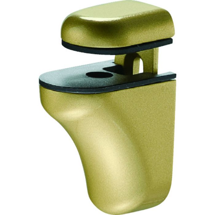TRUSCO 棚受け金具ブラケット 棚グリップ ゴールド 板厚2〜21mm用 亜鉛合金ダイカスト製(Tcode:2065912)