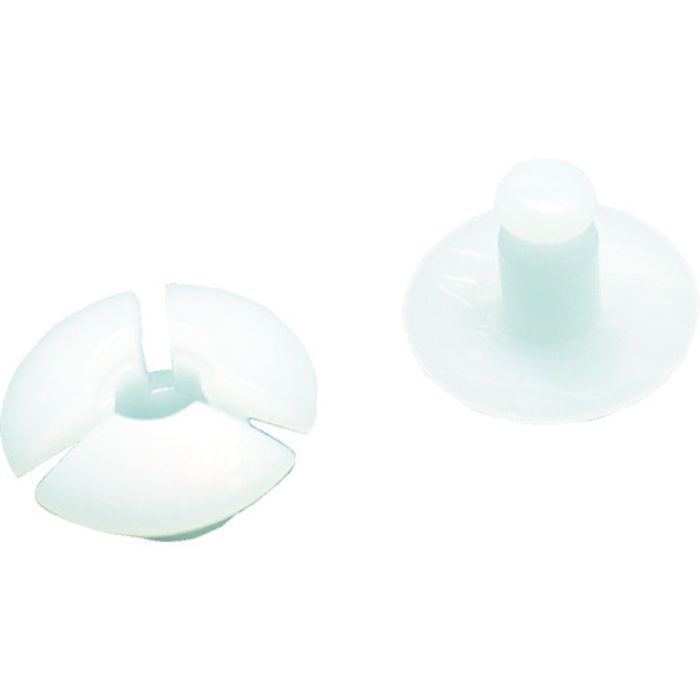 TRUSCO プラスチック留め具 フランジ径12mm板厚4.0mm以下用20S入(Tcode:8552569)