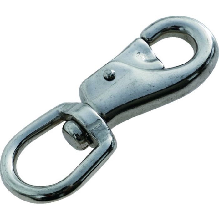 TRUSCO ステンレス スイベルスナップ強力タイプ 線径7mm 長さ113mm 許容荷重100kg(Tcode:2082344)
