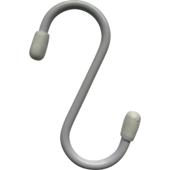 TRUSCO まとめ買い スチールSフック 75mm 白 10個(Tcode:4336731)