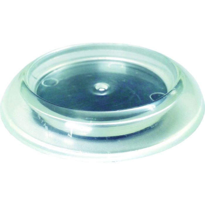 TRUSCO キャスタ-用受け皿 ゴム付 64MM 透明 12個入(Tcode:2063279)