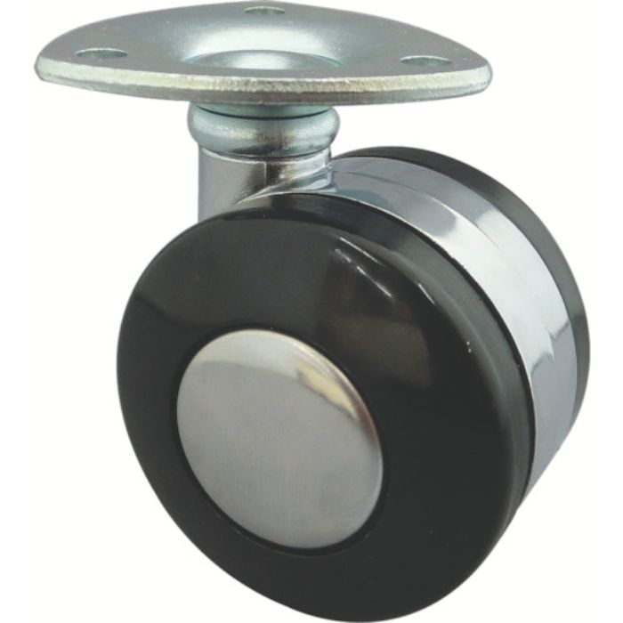 トーシン プレート式双輪キャスター 50径 自在(Tcode:4041470)