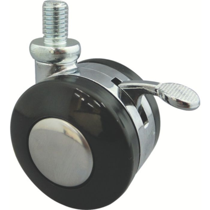トーシン ねじ込み双輪キャスター 50径 自在ストッパー付 ボルトM12X1.75(Tcode:4041526)