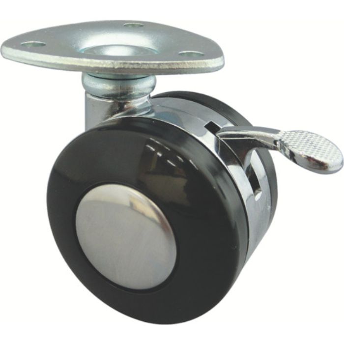 トーシン プレート式双輪キャスター 50径 自在ストッパー付(Tcode:4041534)