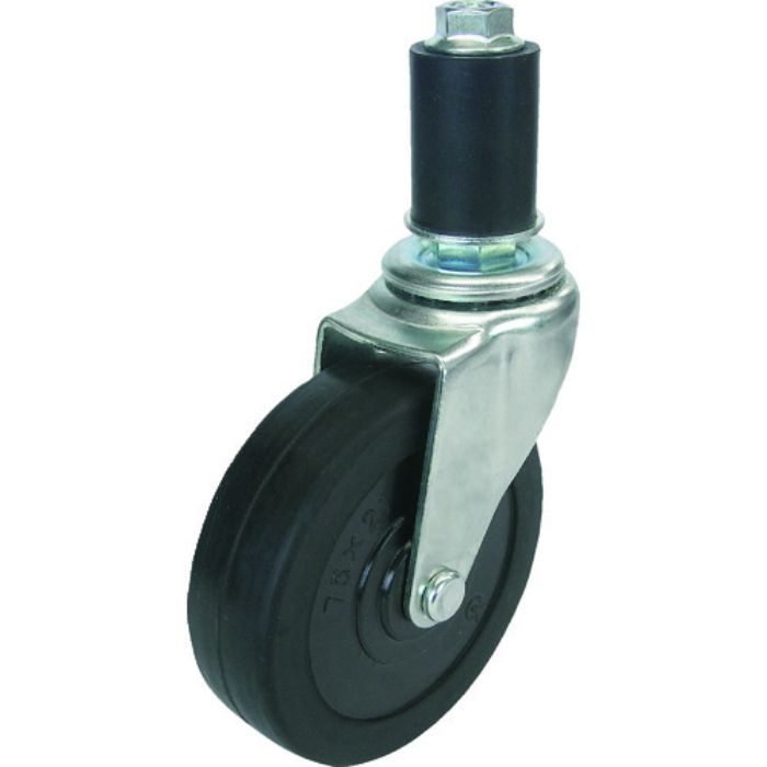 TRUSCO パイプ差込式キャスター 自在 Φ75(Tcode:1666311)