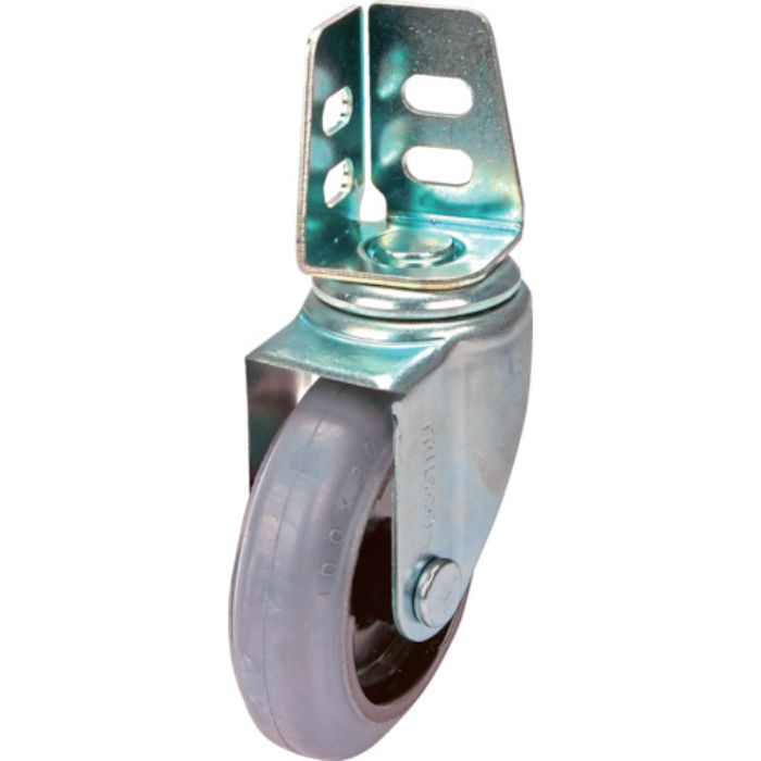 TRUSCO アングル式グレーゴムキャスター 自在 Φ100(Tcode:3629102)