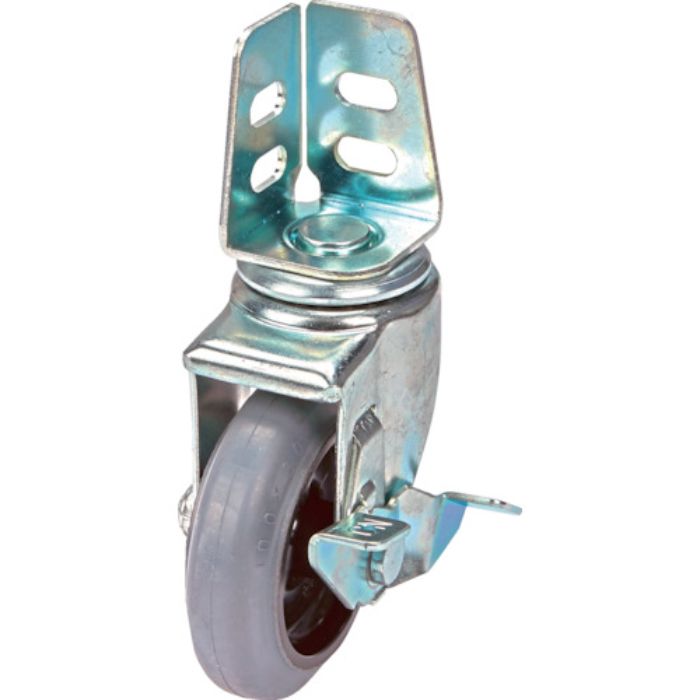 TRUSCO アングル式グレーゴムキャスター 自在S付 Φ100(Tcode:3629105)