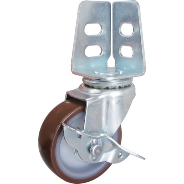 TRUSCO アングル式ウレタンキャスター 自在S付き Φ65(Tcode:3630673)