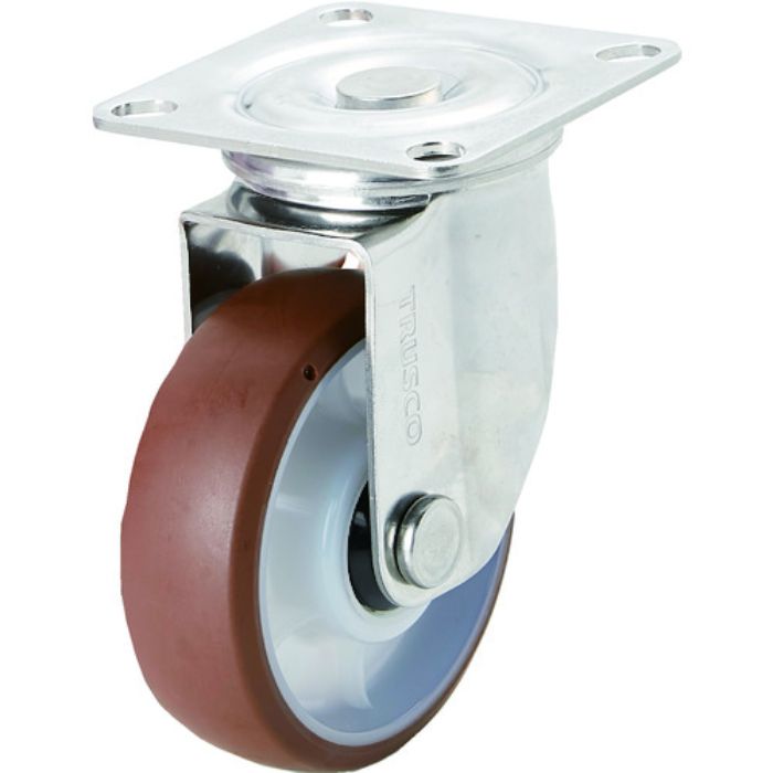 TRUSCO キャスター TYSシリ-ズ オールステンレス 自在 ウレタン Φ150(Tcode:1613678)